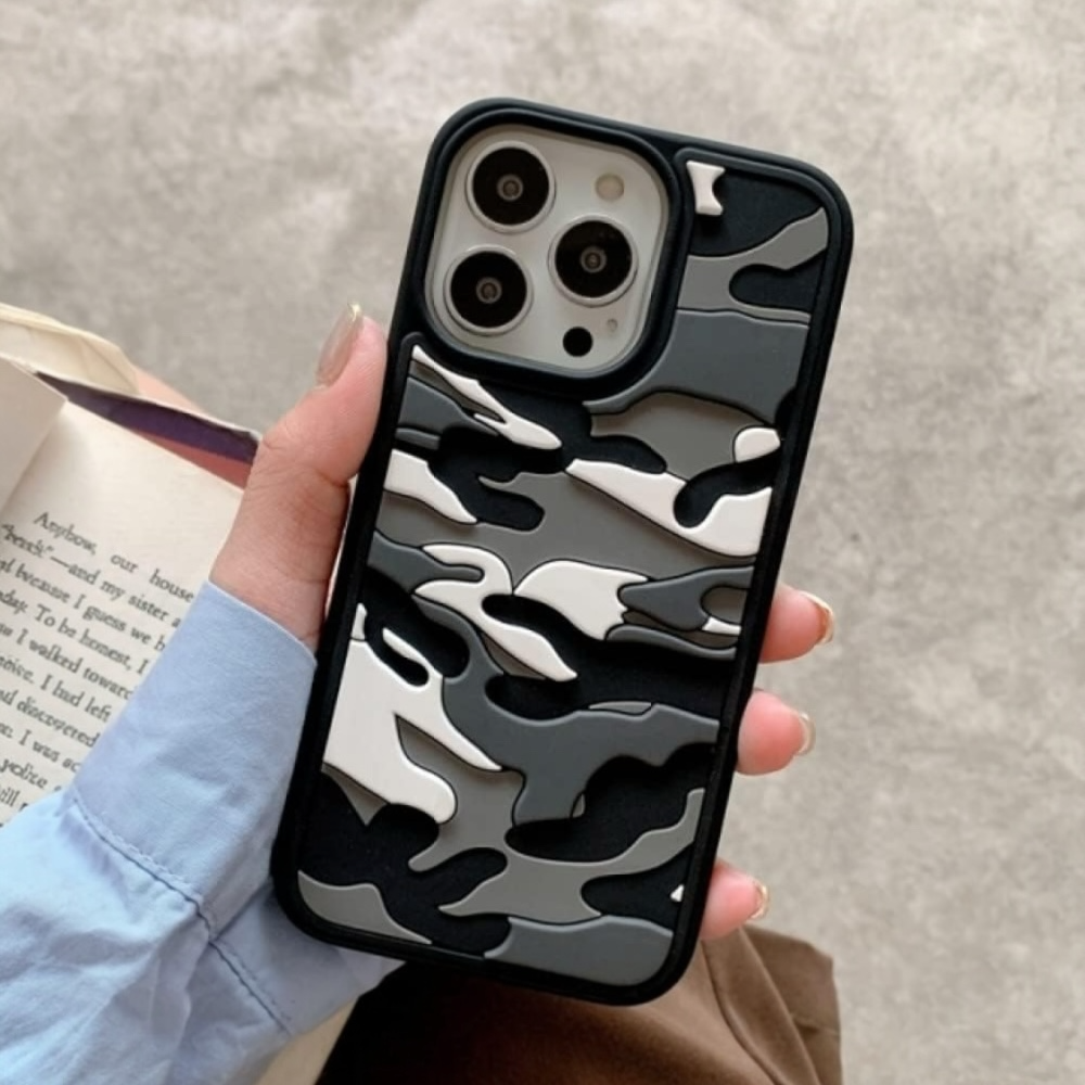 Estuche - Camuflaje Negro para iPhone 12 Pro