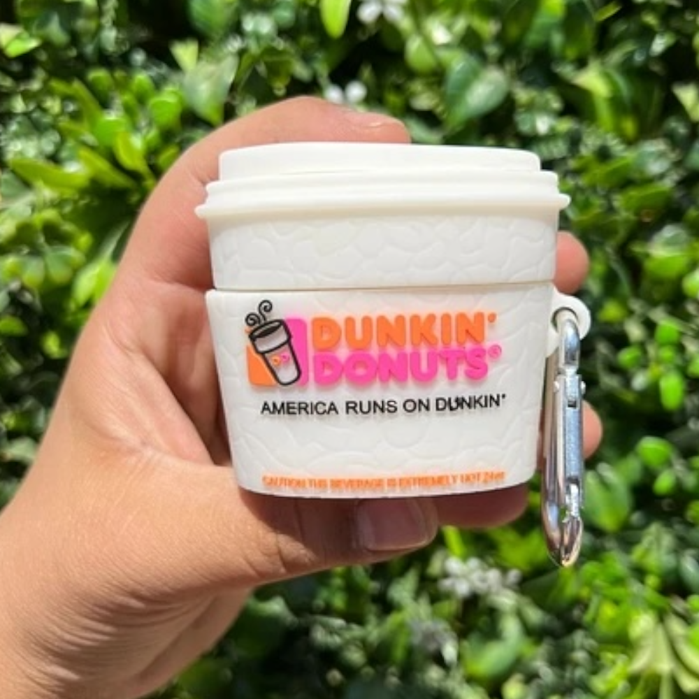 Estuche – Dunkin Donuts vaso blanco para AirPods Pro 1 y 2
