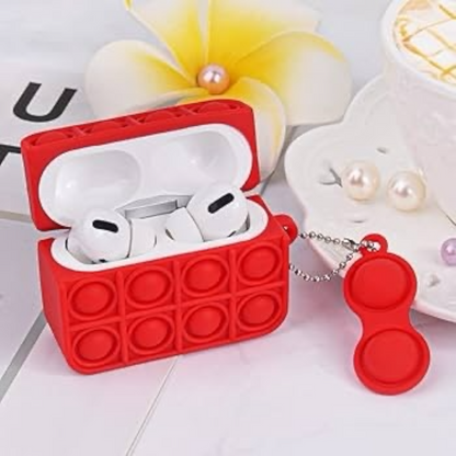 Estuche – Pop it rojo para AirPods Pro 1 y 2
