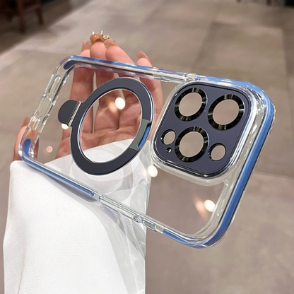 Estuche - Luxury Magnético Azul para iPhone 15 pro Max