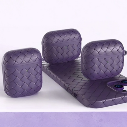 Estuche – Tejido morado para AirPods Pro 1 y 2