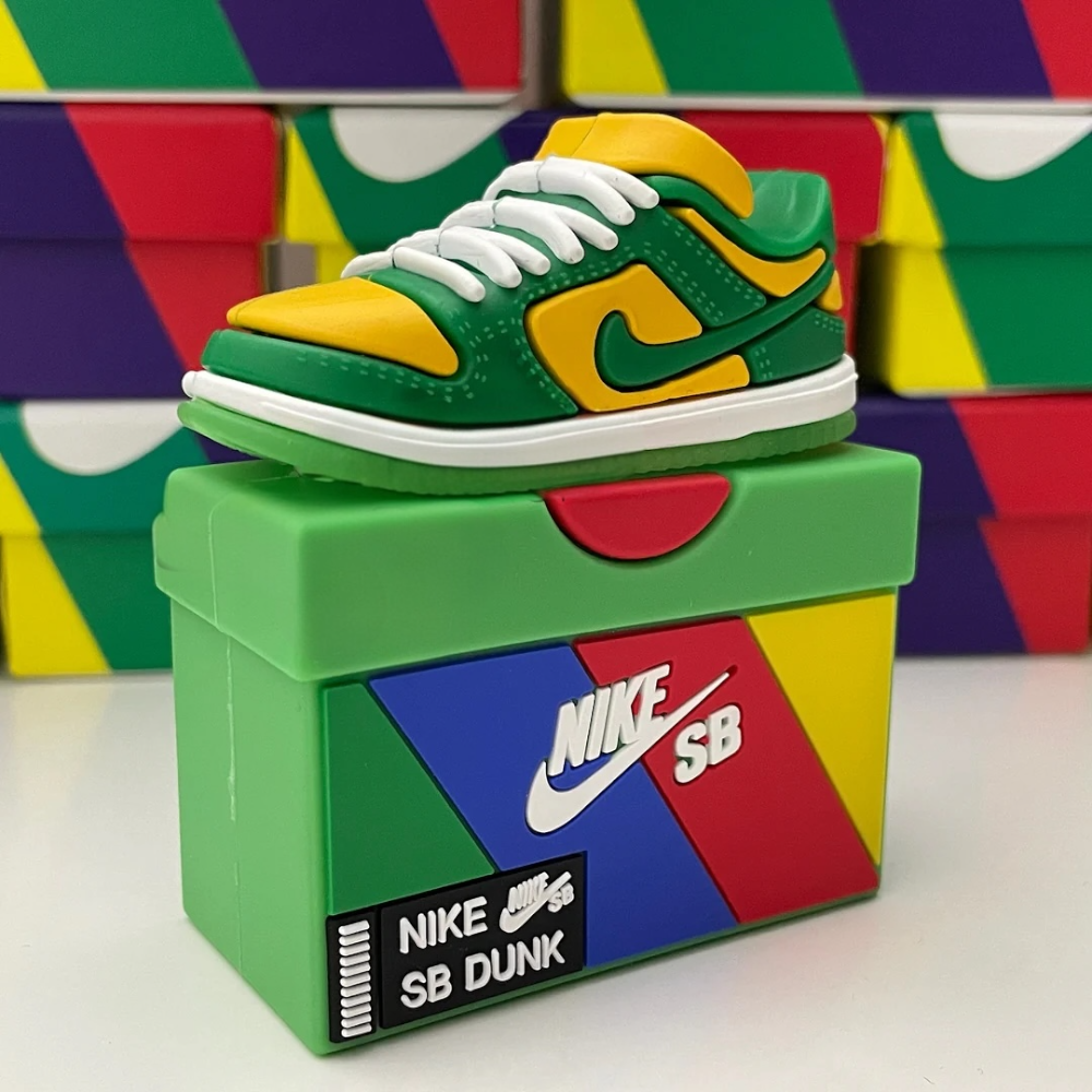 Estuche – Nike Dunk Verde & Amarillo para AirPods Pro 1 y 2