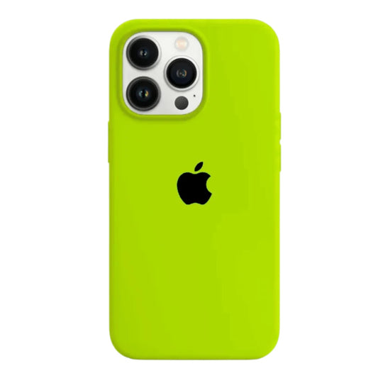 Estuche – Silicona Suave verde Neón para iPhone 11 normal