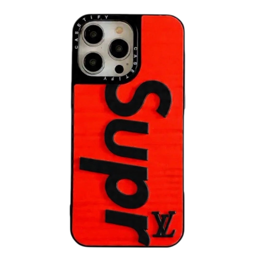 Estuche - SUP de Supreme ft LV para iPhone 13 Pro Max