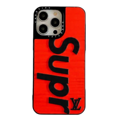 Estuche - SUP de Supreme ft LV para iPhone 13 Pro Max