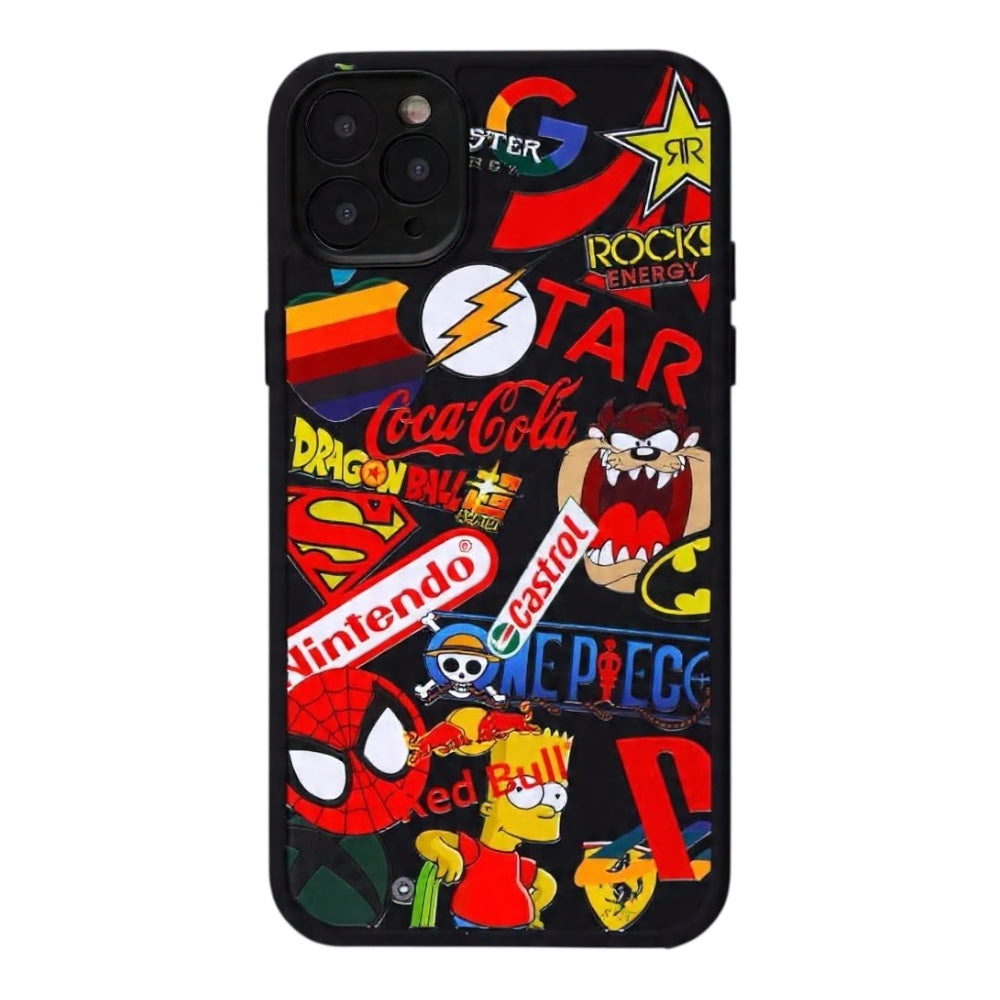 Estuche - Personajes animados para iPhone X/XS