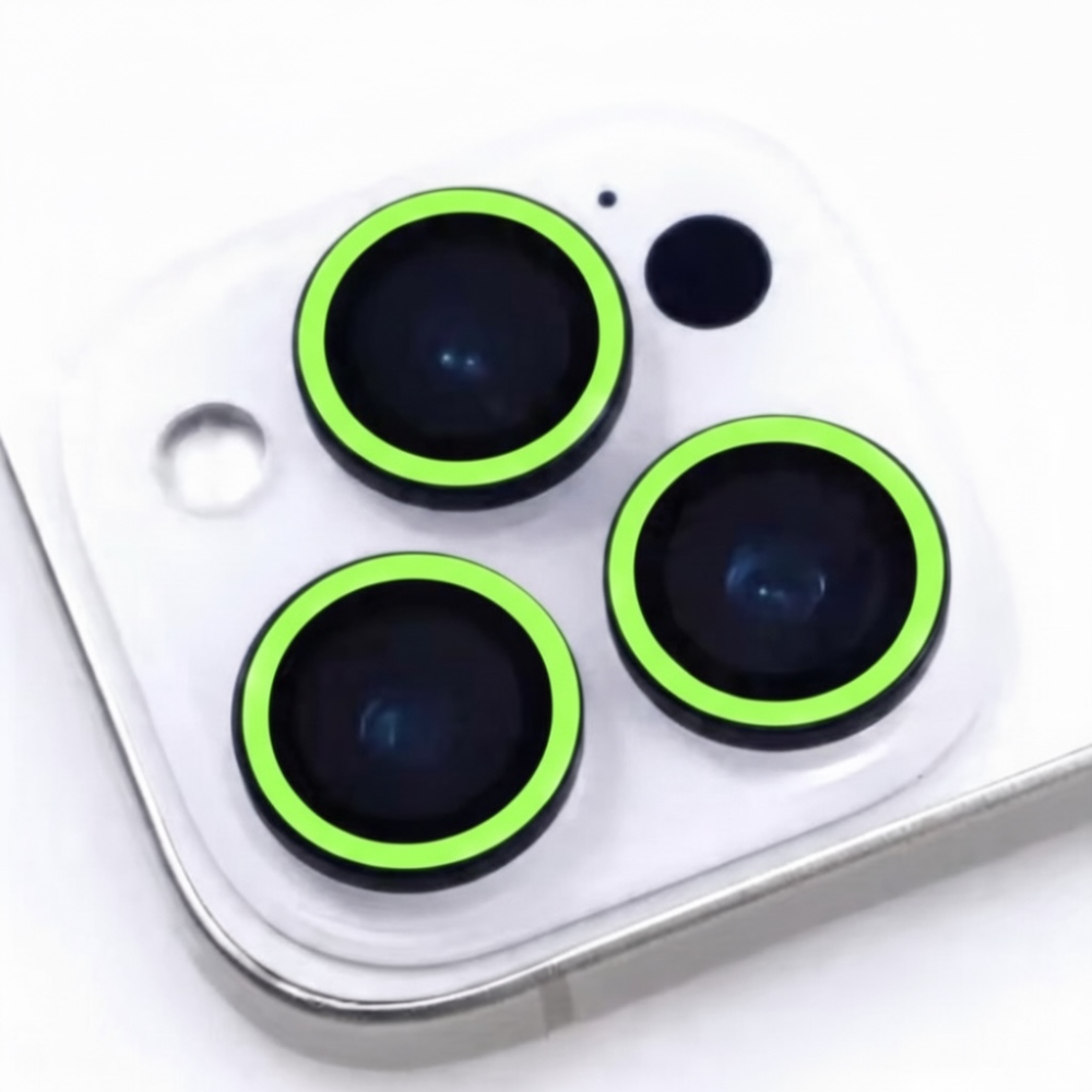 Protectores de cámara - Aros luminoso verde limon