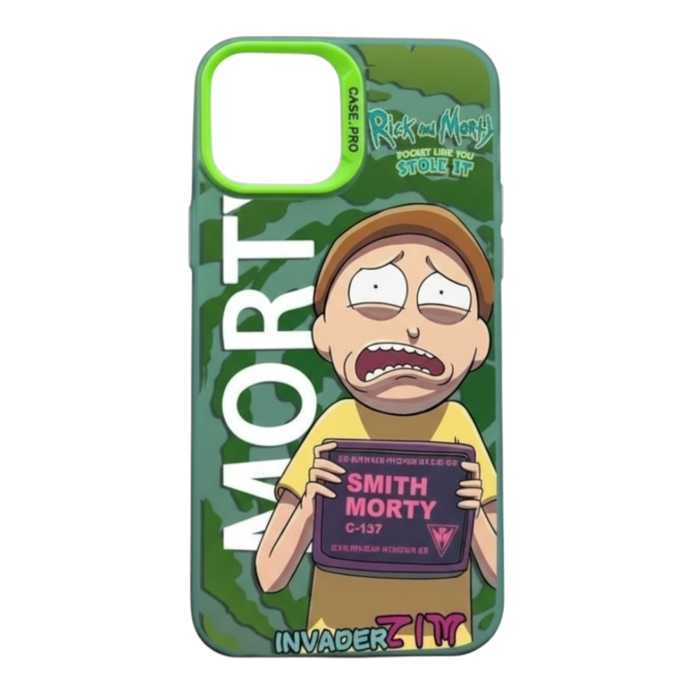 Estuche - MORTY de Rick and Morty Verde para iPhone 14 Pro