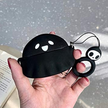 Estuche – Fantasmita negro con Aro para AirPods Pro 1 y 2