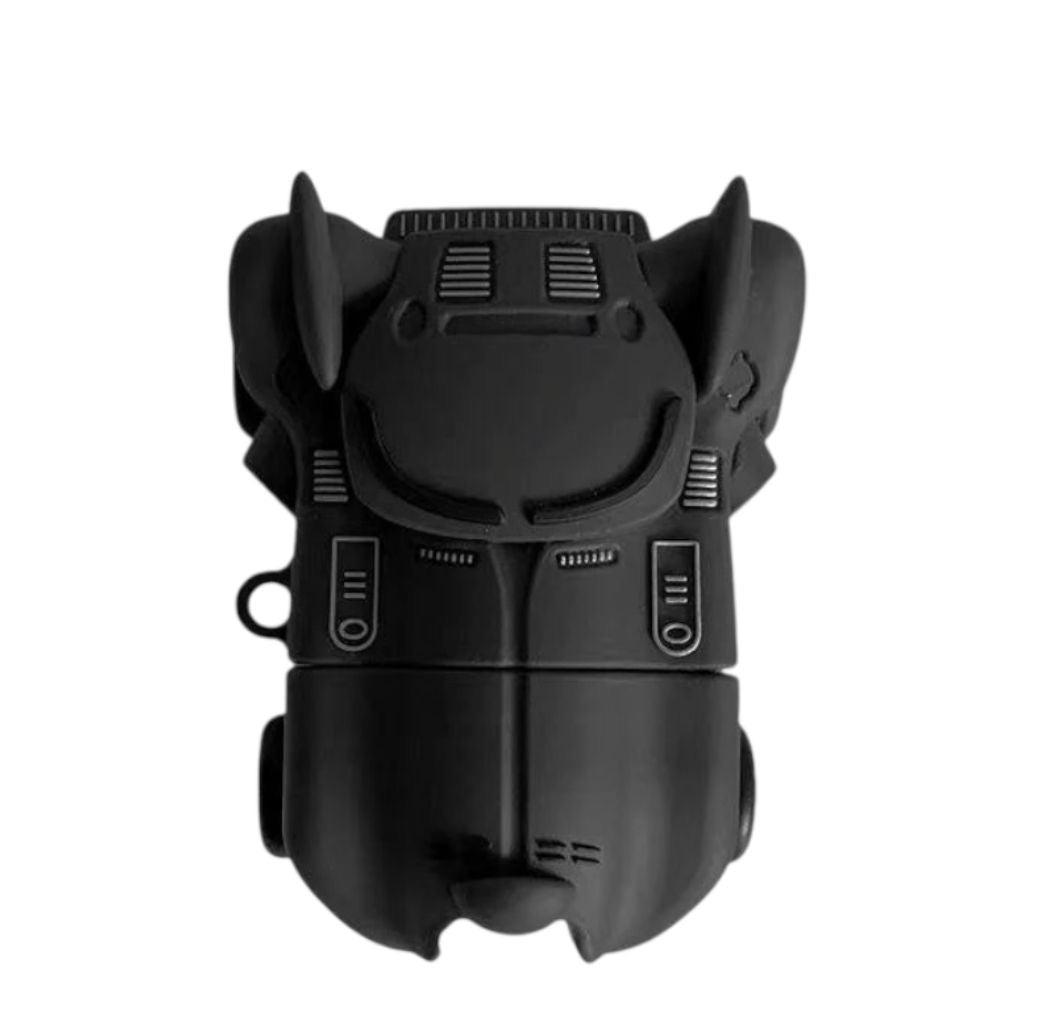 Estuche – Diseño Black Mecha Armor 3D para AirPods 1 y 2