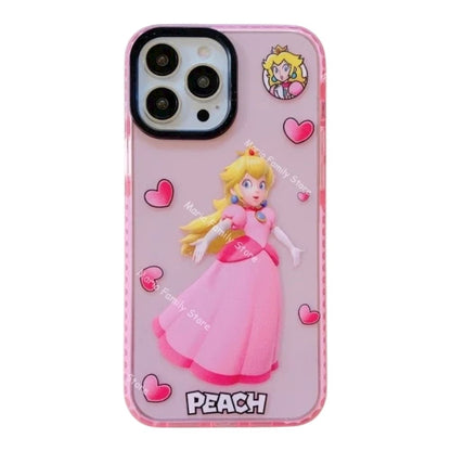 Estuche - Peach de Mario Bros para iPhone 16 plus