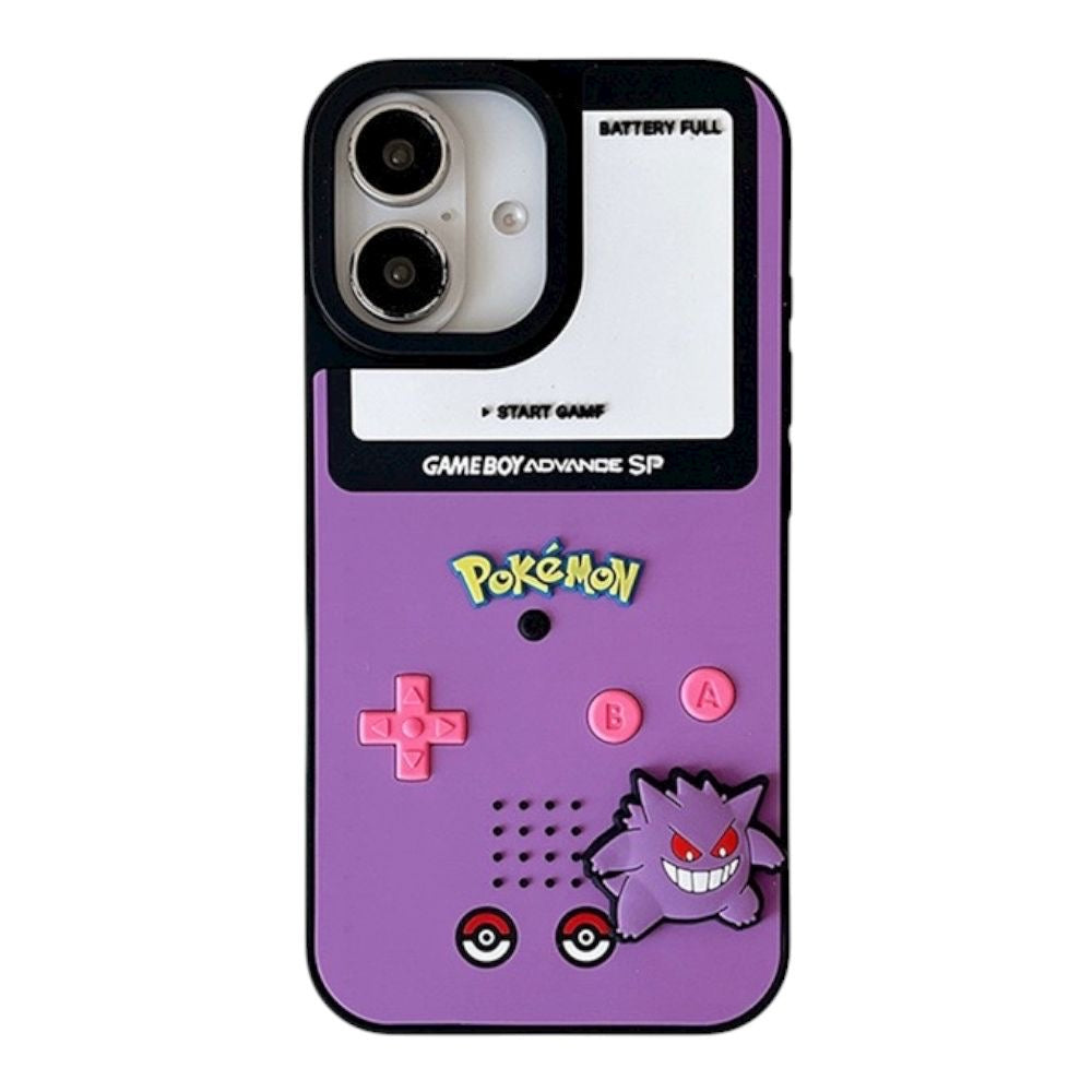 Estuche - Game Boy Pokémon Gengar Morado para iPhone 16 Pro Max