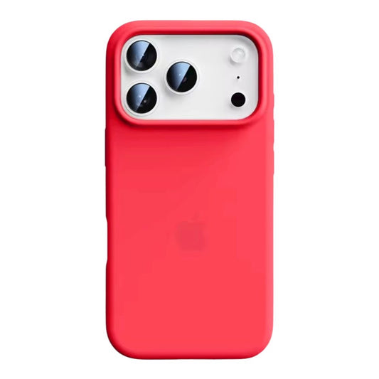 Estuche – Silicona Suave Rojo para iPhone 17 Pro Max