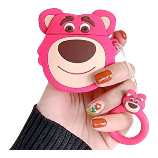 Estuche – Osito Rosa con Aro para AirPods 4