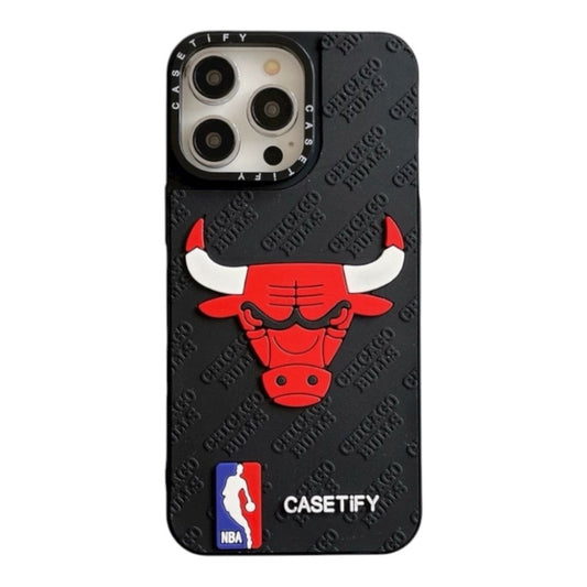 Estuche - Chicago Bulls 3D NBA para iPhone 16 Pro Max