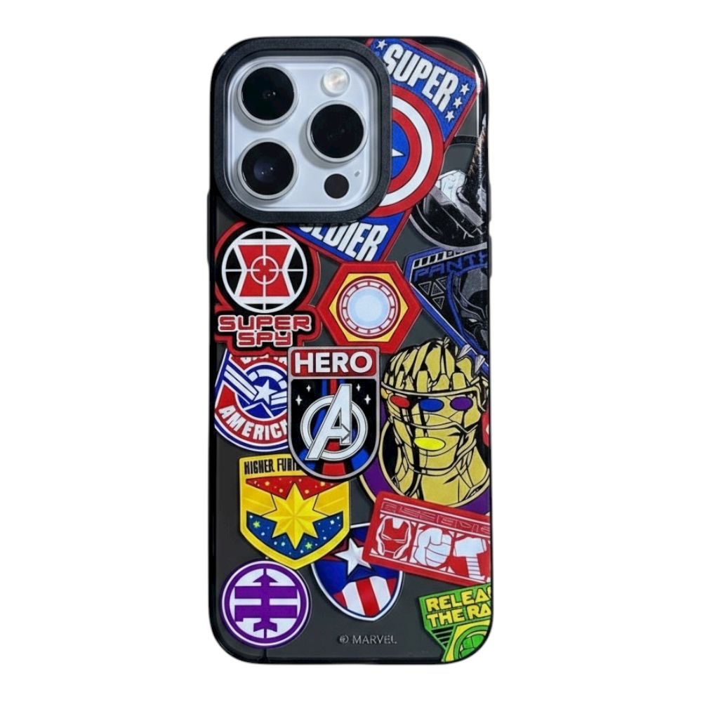 Estuche – Marvel Heroes Badge Edition para iPhone 16 Plus