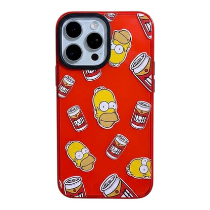 Estuche - Homero y Duff Los simpson para iPhone 16 normal