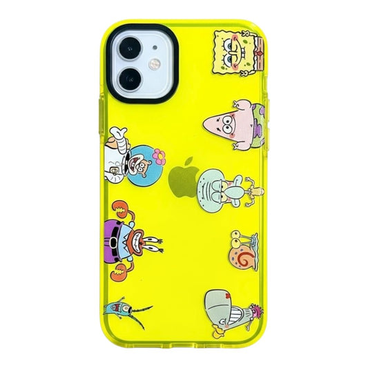 Estuche - Bob Esponja Todos los Personajes Fondo Amarillo para iPhone 16