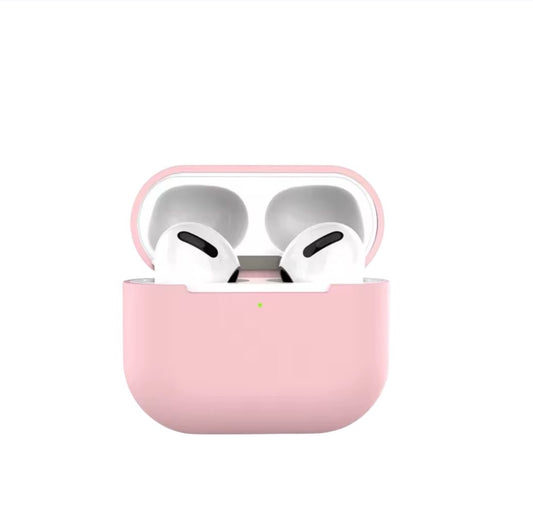 Estuche – Silicona Rosa Pastel Lisa para AirPods 1 y 2